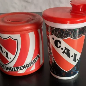 Alcancía Y Vaso Del Club Independiente (Usado)
